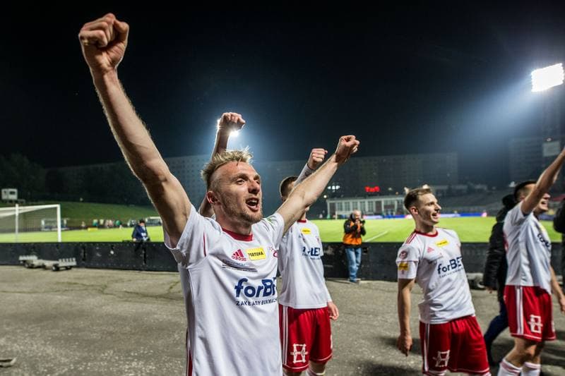 Football. Fortuna I Liga. GKS 1962 Jastrzebie - LKS Lodz. 04.05.2019