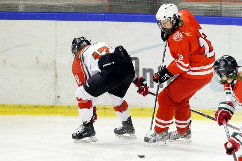 Ice Hockey. Women's U18 Olympic Hopes Tournament. Poland - Hungary. 17.12.2017