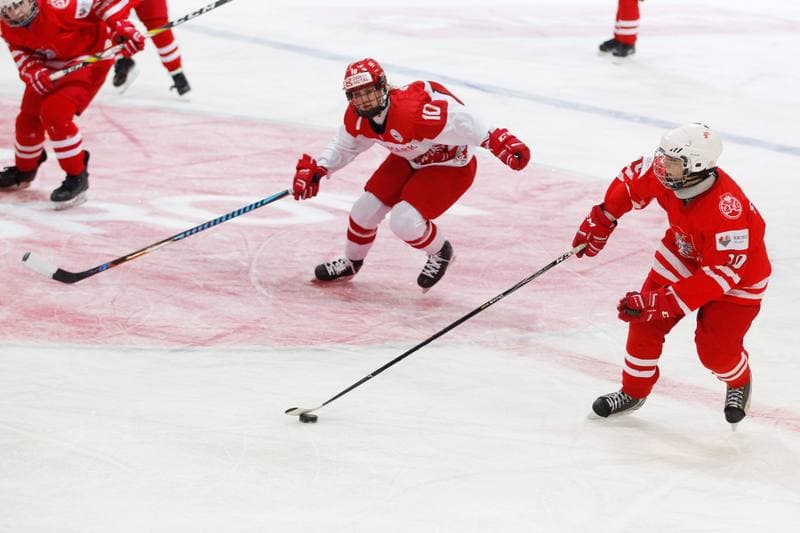 Ice Hockey. Women's U18 World Championship Division 1B. Poland - Denmark. 09.01.2018