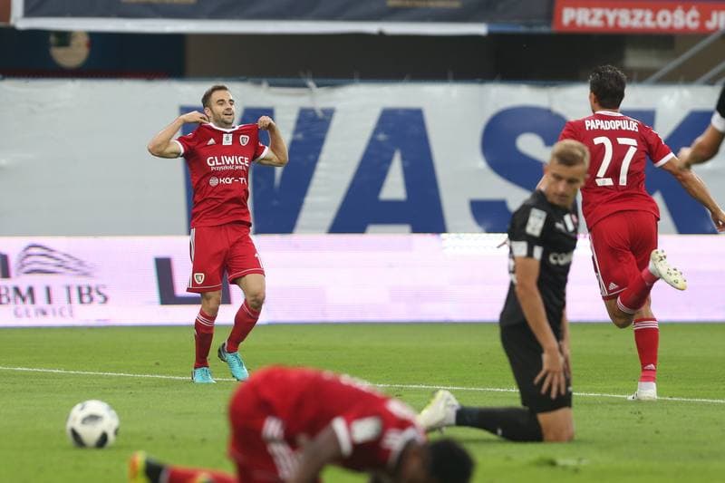 Football. Lotto Ekstraklasa. Piast Gliwice - Cracovia Krakow. 24.08.2018