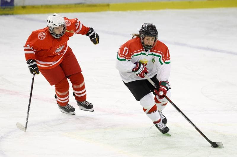 Ice Hockey. Women's U18 Olympic Hopes Tournament. Poland - Hungary. 17.12.2017