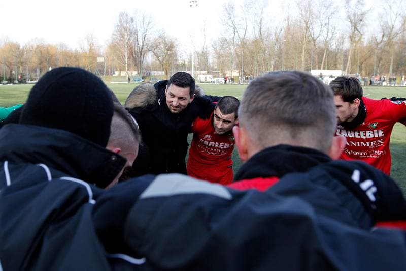 Football. Sparing. Zaglebie Sosnowiec - Cracovia Krakow. 17.01.2018