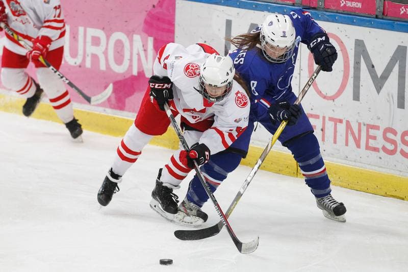 Ice Hockey. Women's U18 World Championship Division 1B. Poland - France. 11.01.2018