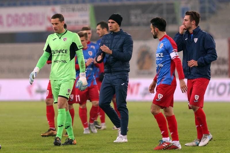 Football. Lotto Ekstraklasa. Piast Gliwice - Jagiellonia Bialystok. 12.02.2018