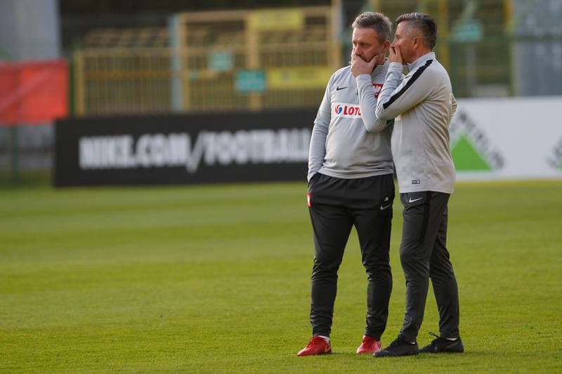 Football. Poland national team. Training. 09.10.2018