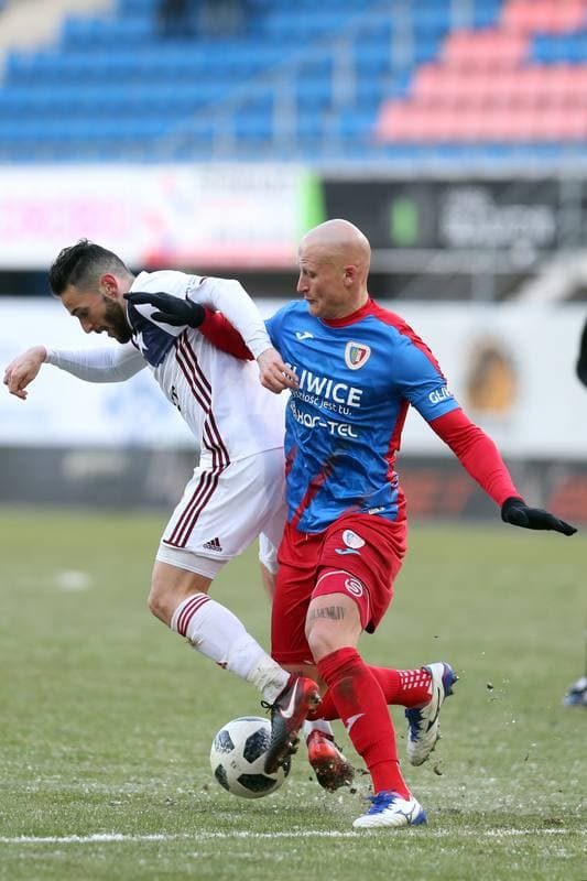 Football. Lotto Ekstraklasa. Piast Gliwice - Wisla Krakow. 25.02.2018