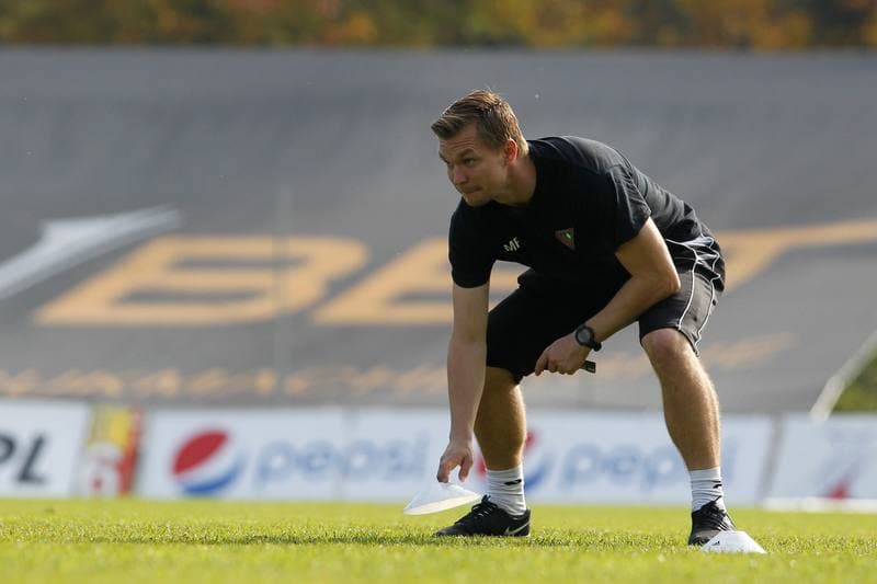 Football. Zaglebie Sosnowiec. Training. 16.10.2018