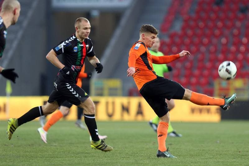 Football. Nice I Liga. GKS Tychy - Chrobry Glogow. 03.03.2018