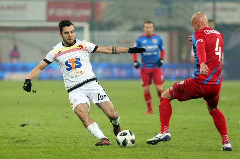 Football. Lotto Ekstraklasa. Piast Gliwice - Jagiellonia Bialystok. 12.02.2018