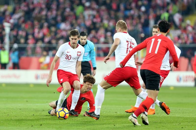 Football. International Friendly. Poland - South Korea. 27.03.2018