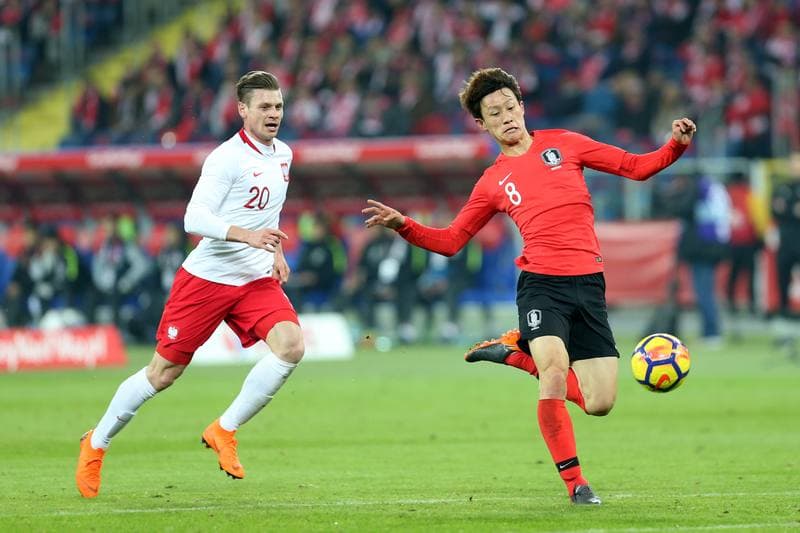 Football. International Friendly. Poland - South Korea. 27.03.2018