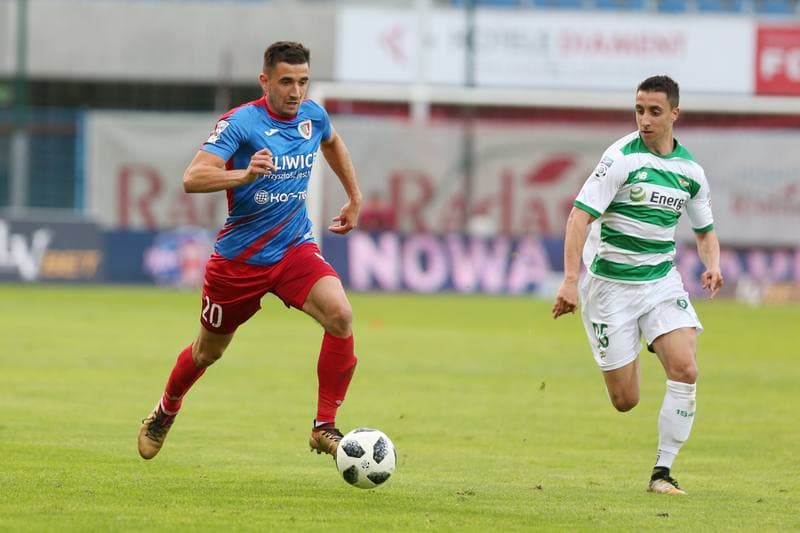Football. Lotto Ekstraklasa. Piast Gliwice - Lechia Gdansk. 08.05.2018