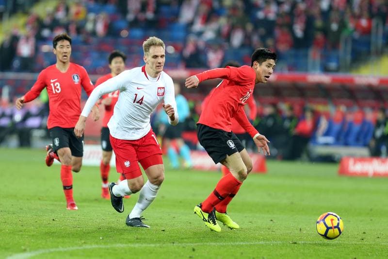Football. International Friendly. Poland - South Korea. 27.03.2018