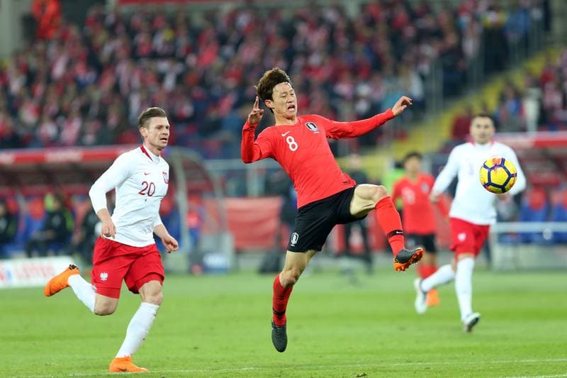 Football. International Friendly. Poland - South Korea. 27.03.2018