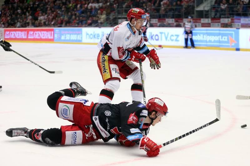 Ice Hockey. TipSport Extraliga. Ocelari Trinec - Mountfield Hradec Kralove. 03.04.2018