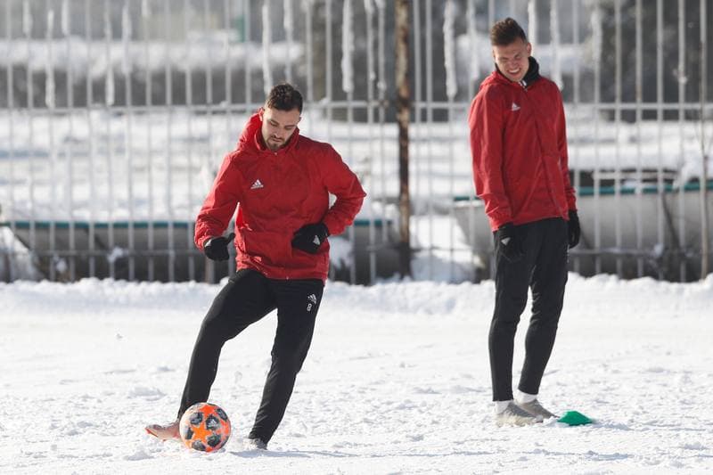 Football. Gornik Zabrze. Training. 05.02.2019