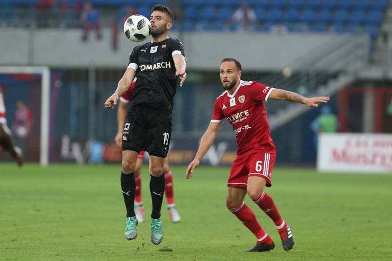 Football. Lotto Ekstraklasa. Piast Gliwice - Cracovia Krakow. 24.08.2018