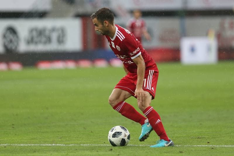 Football. Lotto Ekstraklasa. Piast Gliwice - Cracovia Krakow. 24.08.2018