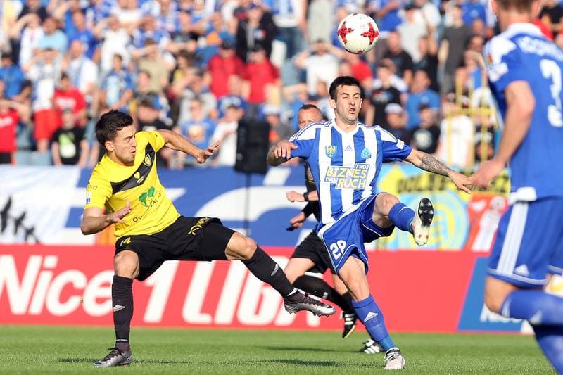 Football. Nice I Liga. Ruch Chorzow - GKS Katowice. 12.05.2018