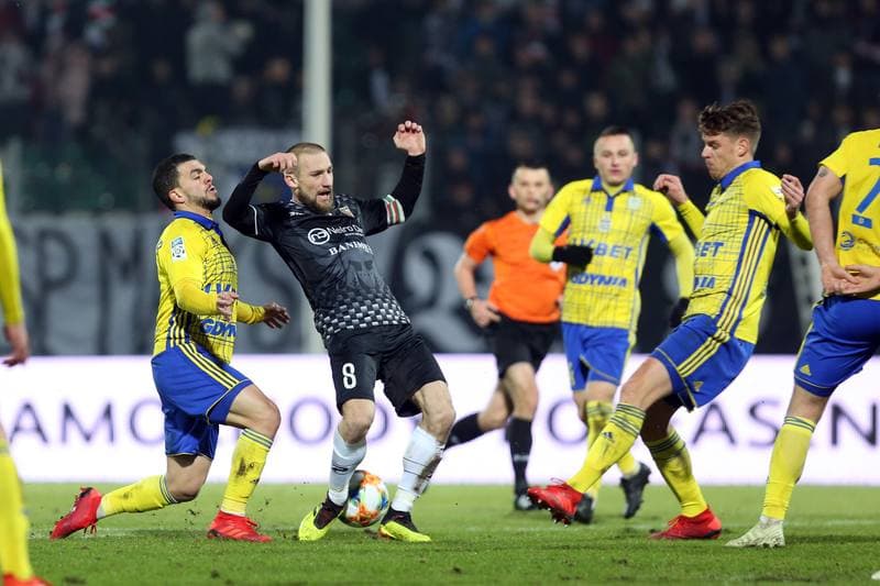 Football. Lotto Ekstraklasa. Zaglebie Sosnowiec - Arka Gdynia. 16.02.2019