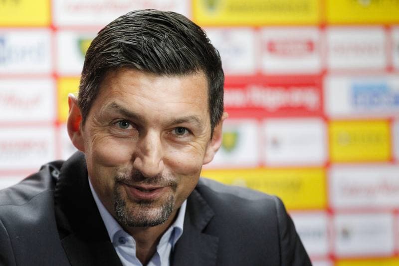 Football. GKS Katowice. Press Conference. 28.02.2019