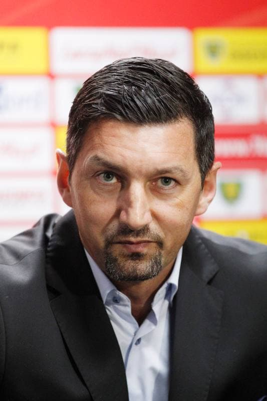 Football. GKS Katowice. Press Conference. 28.02.2019