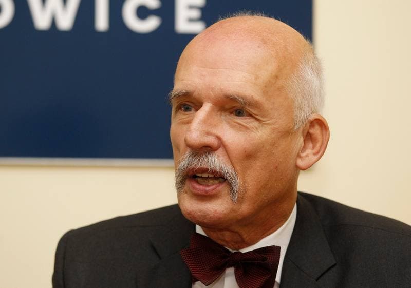 Janusz Korwin-Mikke. Partia Korwin. Press Conference. 09.11.2015