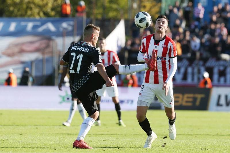 Football. Lotto Ekstraklasa. Zaglebie Sosnowiec - Cracovia Krakow. 30.09.2018
