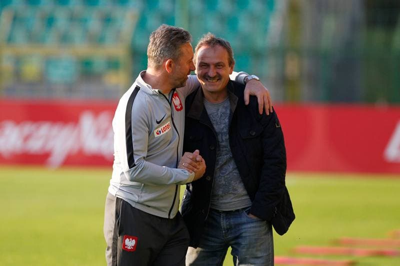 Football. Poland national team. Training. 08.10.2018