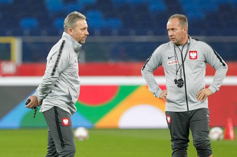 Football. Poland national team. Training. 10.10.2018