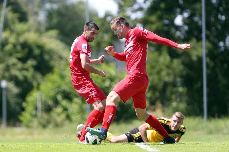 Football. Sparing. Zaglebie Sosnowiec - MFK Karvina. 04.07.2018