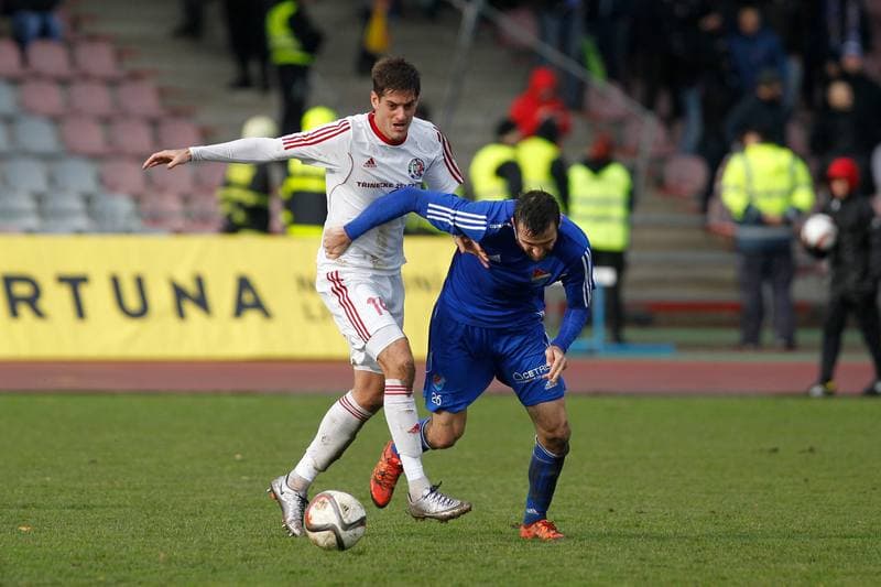 Football. Fortuna Narodni Liga. FK Fotbal Trinec - Banik Ostrava. 19.11.2016