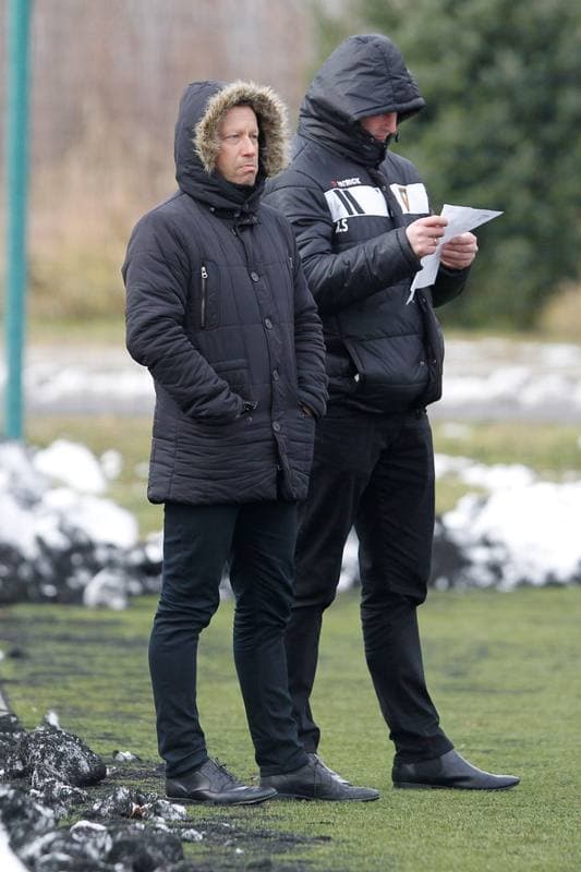 Football. Sparing. Zaglebie Sosnowiec - Polonia Bytom. 03.12.2016
