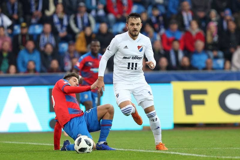 Football. Fortuna:Liga. Banik Ostrava - Viktoria Plzen. 03.11.2018