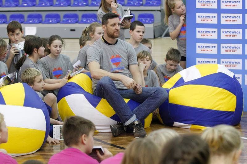 Volleyball. European Championship. Promotional Action. 05.12.2016