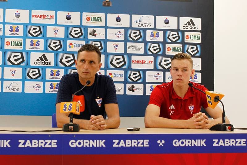 Football. Gornik Zabrze. Press Conference. 25.07.2018