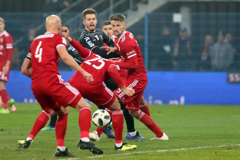 Football. Lotto Ekstraklasa. Piast Gliwice - Zaglebie Sosnowiec. 23.11.2018