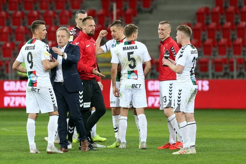 Football. Fortuna I Liga. GKS Tychy - Puszcza Niepolomice. 20.04.2019