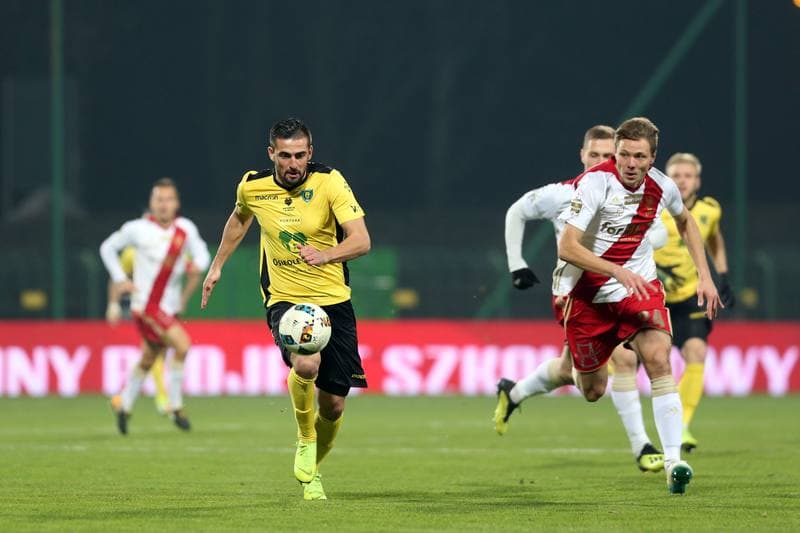 Football. Fortuna I Liga. GKS Katowice - LKS Lodz. 28.11.2018