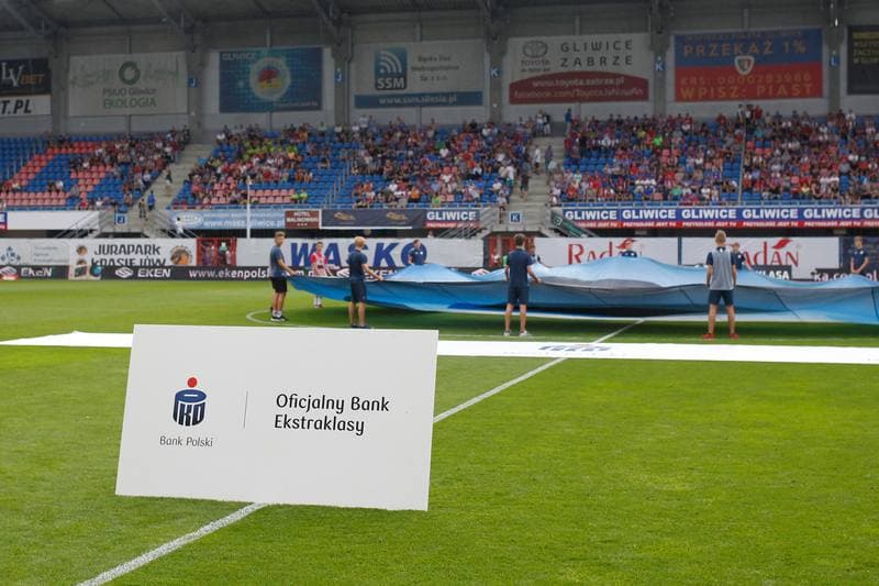 Football. Lotto Ekstraklasa. Piast Gliwice - Cracovia Krakow. 24.08.2018