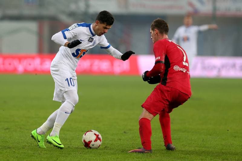 Football. Lotto Ekstraklasa. Piast Gliwice - Lech Poznan. 18.02.2017