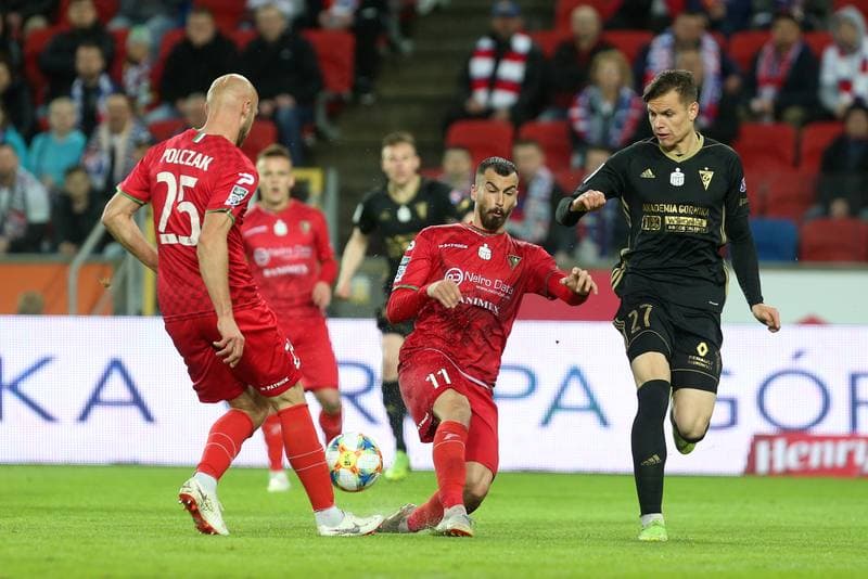 Football. Lotto Ekstraklasa. Gornik Zabrze - Zaglebie Sosnowiec. 29.04.2019