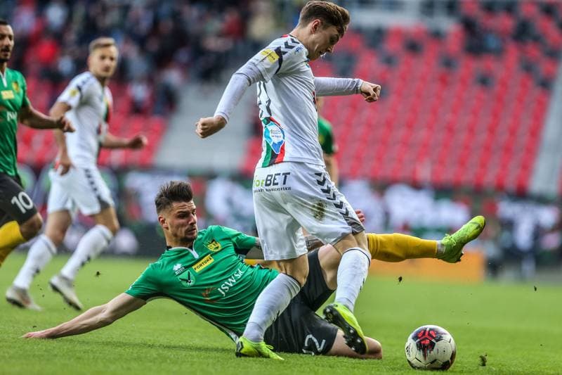 Football. Fortuna I Liga. GKS Tychy - GKS 1962 Jastrzebie. 01.05.2019