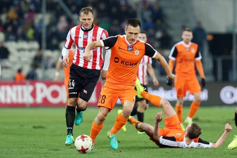 Football. Lotto Ekstraklasa. Cracovia Krakow - Zaglebie Lubin. 13.03.2017