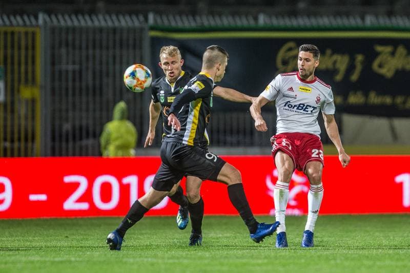 Football. Fortuna I Liga. GKS 1962 Jastrzebie - LKS Lodz. 04.05.2019