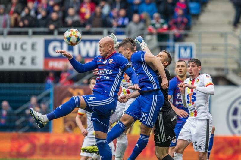 Football. Lotto Ekstraklasa. Piast Gliwice - Jagiellonia Bialystok. 12.05.2019