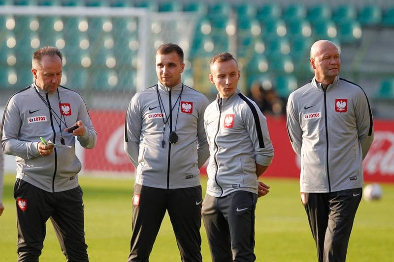 Football. Poland national team. Training. 08.10.2018