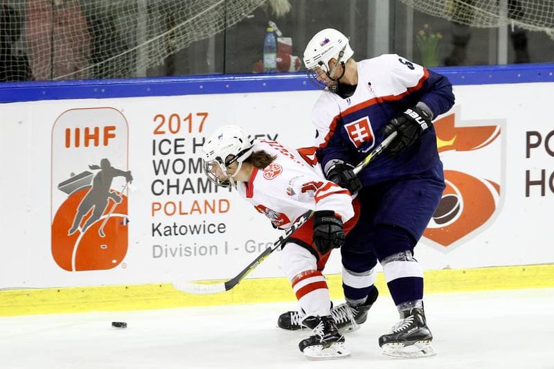 Ice Hockey. Women's World Championship. Poland - Slovakia. 08.04.2017
