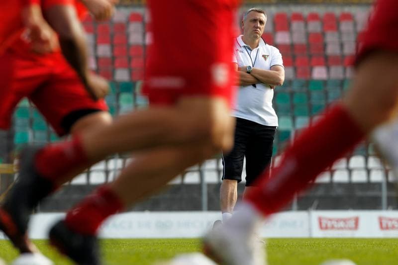 Football. Zaglebie Sosnowiec. Training. 16.10.2018