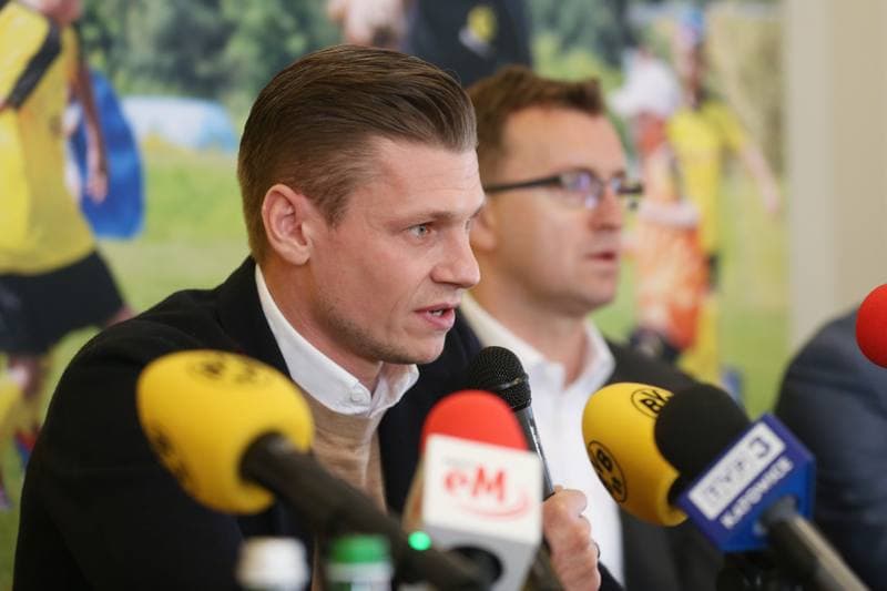 Football. Akademia im. Lukasza Piszczka. Press Conference. 19.03.2019